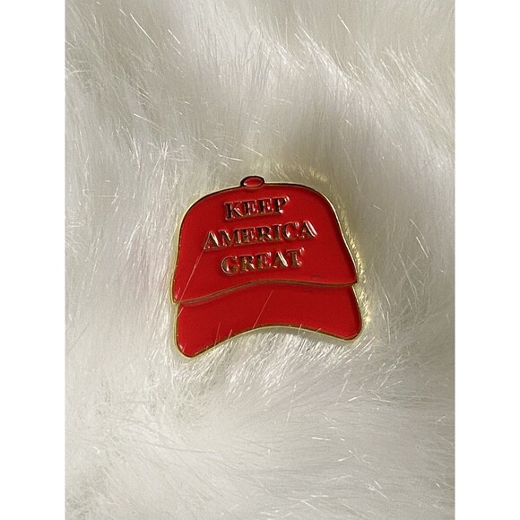 Keep America Great Hat Lapel Shirt Motorcycle Cap Blouse Jacket Pin W/back Trump - Picture 8 of 9